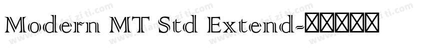 Modern MT Std Extend字体转换